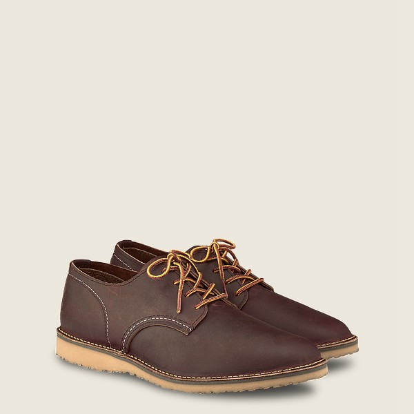 Red Wing Mens Weekender – Rough & Tough Leather - Oxford Brown - 2961EZXYH